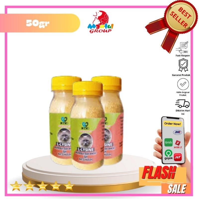 

Petco L-Lysine 50Gr|OBAT, VITAMIN & SUPLEMENT