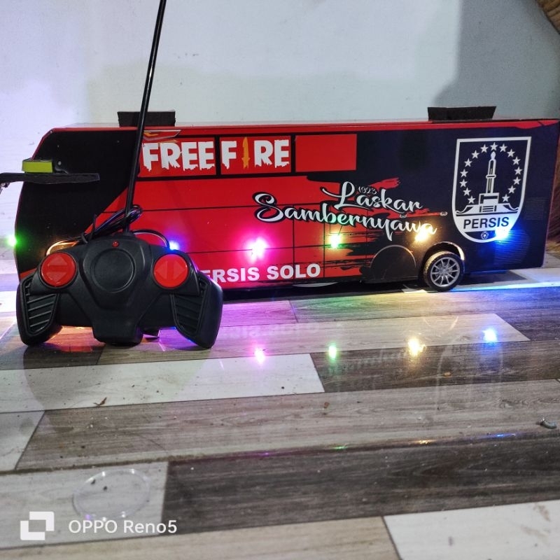 miniatur bus basuri nada bunyi telolet mainan anak anak, mainan murah, remot control bus basuri