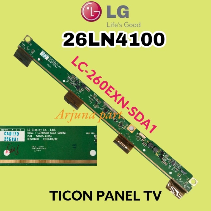 TICON TV LG 26LN4100 / TICON LG 26LN4100 / TICON 26LN4100 / TIMING CONTROL