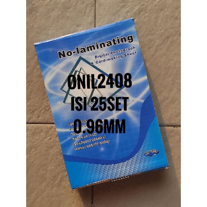 

Kertas PVC ID Card 0.96mm / PVC Sheet ID Card / Kertas ID Card isi 25set / Bahan ID Card 0.96mm