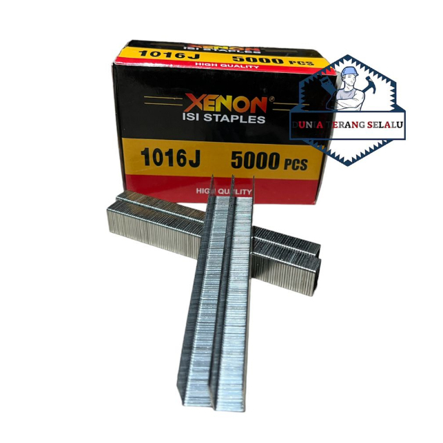 

Refill Isi Staple Gun 1016J XENON 5000pcs / Isi u Alat Staples Tembak Air Stapler Nailer Blow