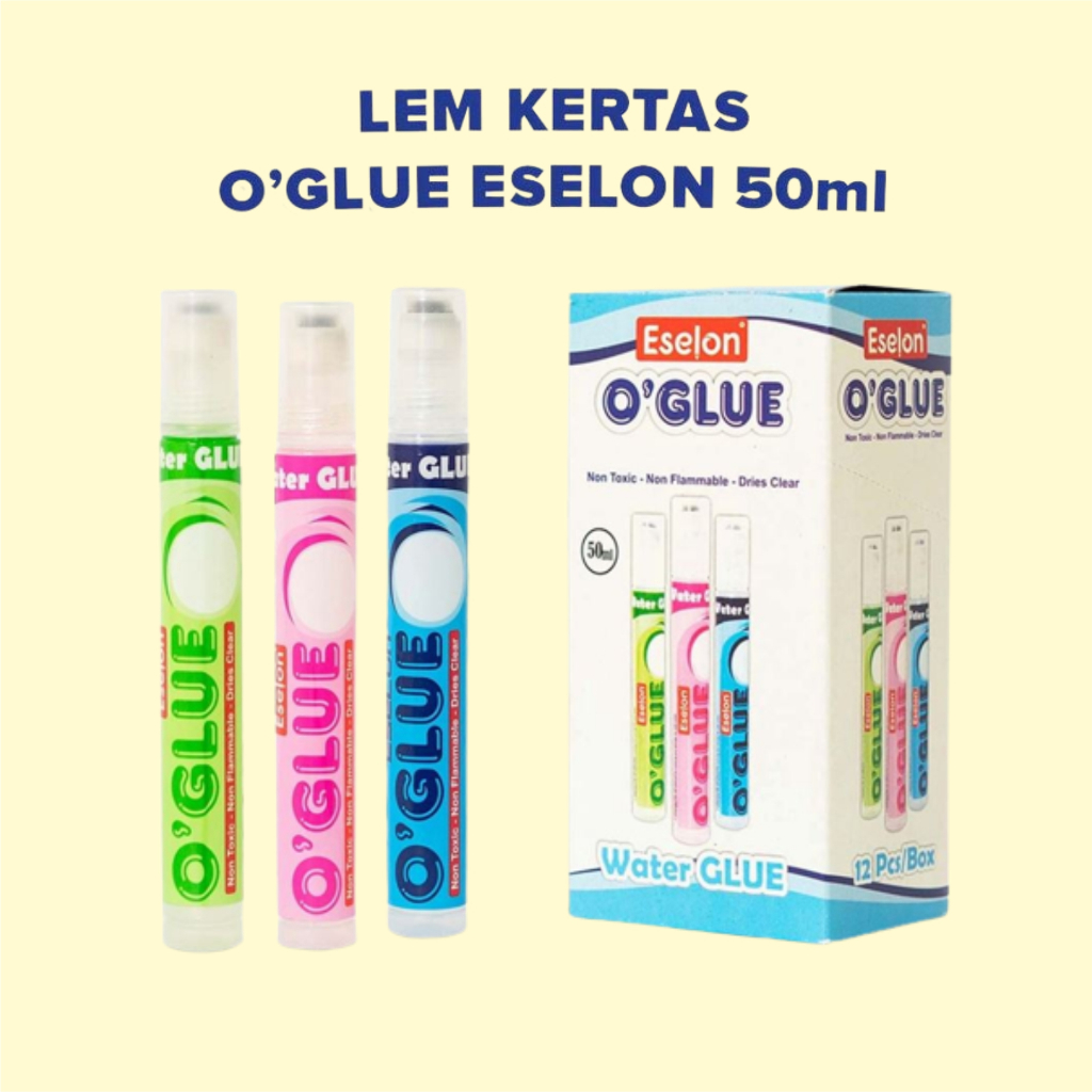 

Lem Kertas Stick O Glue Eselon Cair 50ML Lem Stik Water Glue Satuan - PBZ