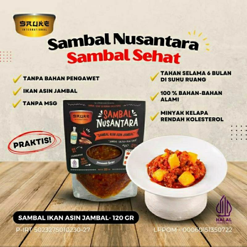 

Sambel Ikan Asin Jambal Instan Siap Saji Sambal Sehat Nusantara Halal