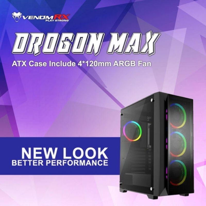 CASING VENOMRX DROGON MAX ARGB