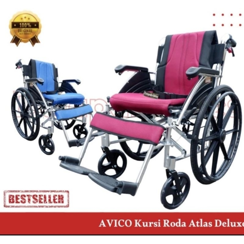 Kursi roda avico atlas delux aluminium