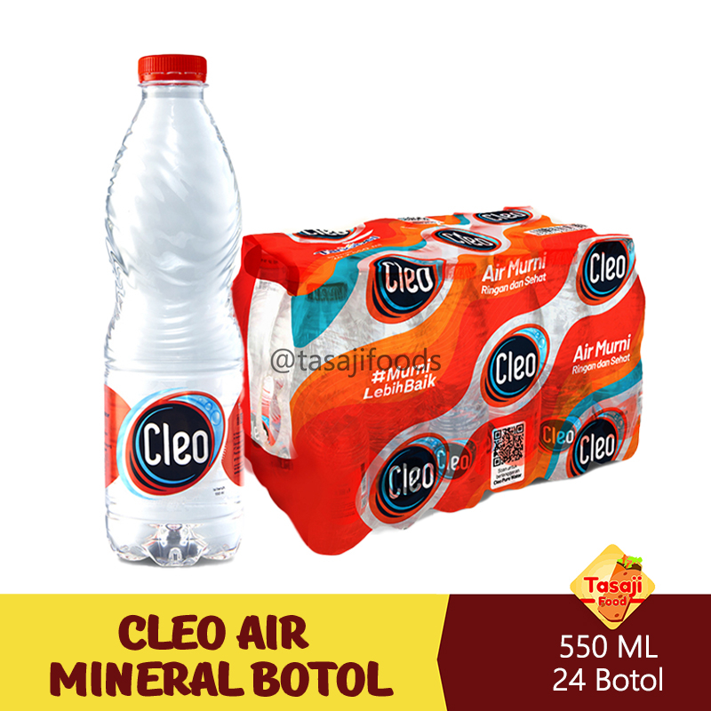 Cleo Air Murni 550 ml 1 pack isi 24 botol