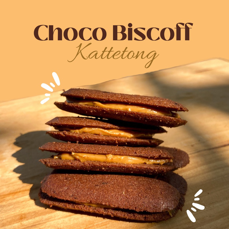 

Choco Biscoff Katetong / Lidah Kucing - Cookies Aeris Bakehouse