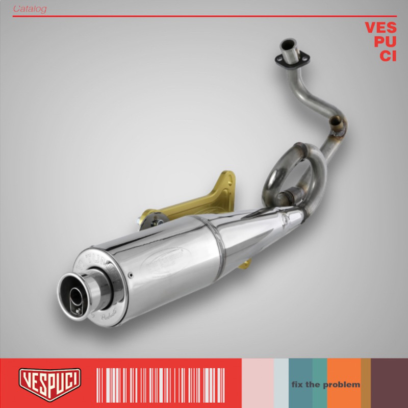 Knalpot PM Tuning 81 Racing Exhaust for Vespa Matic Matik Metic Metik Vespa LX S LXV 125-150