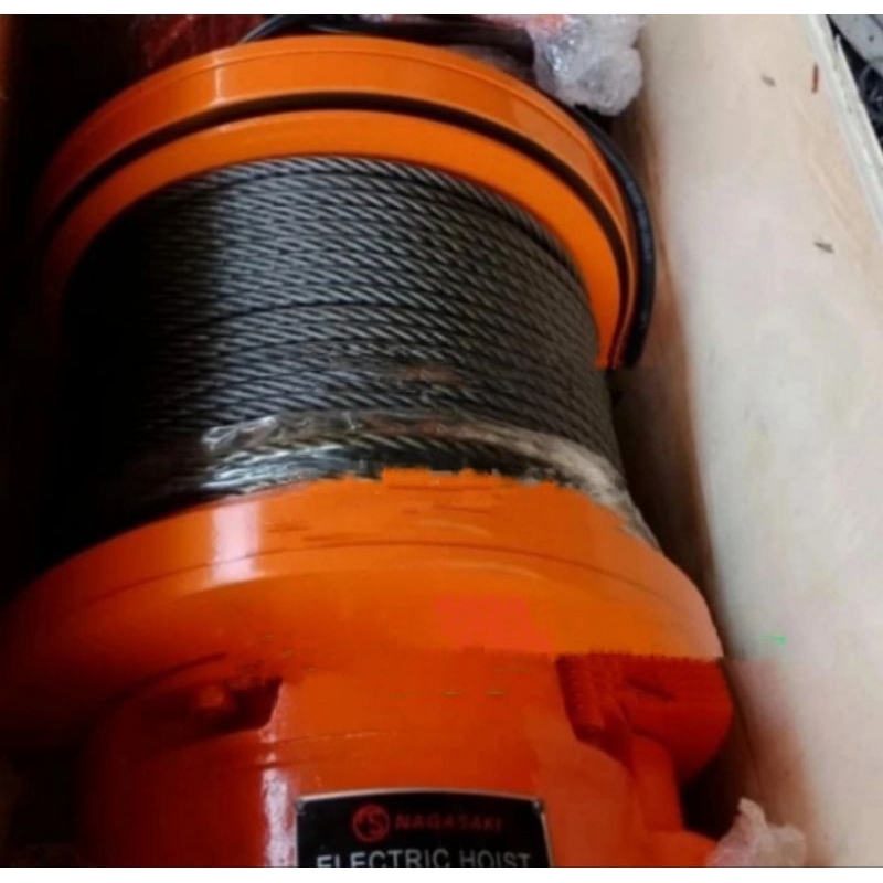 winch Hoist electric wire Rope 2ton ×100meter Hoist Nagasaki 3phase