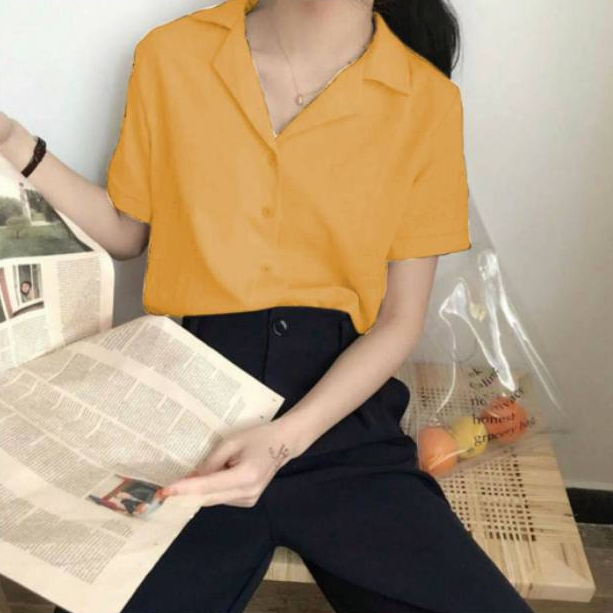 { THABI } MS KEM MAME / KAMEJA WANITA / ATASAN KEMEJA / BAJU ATASAN KEMEJA WANITA / KAMEJA WANITA KE