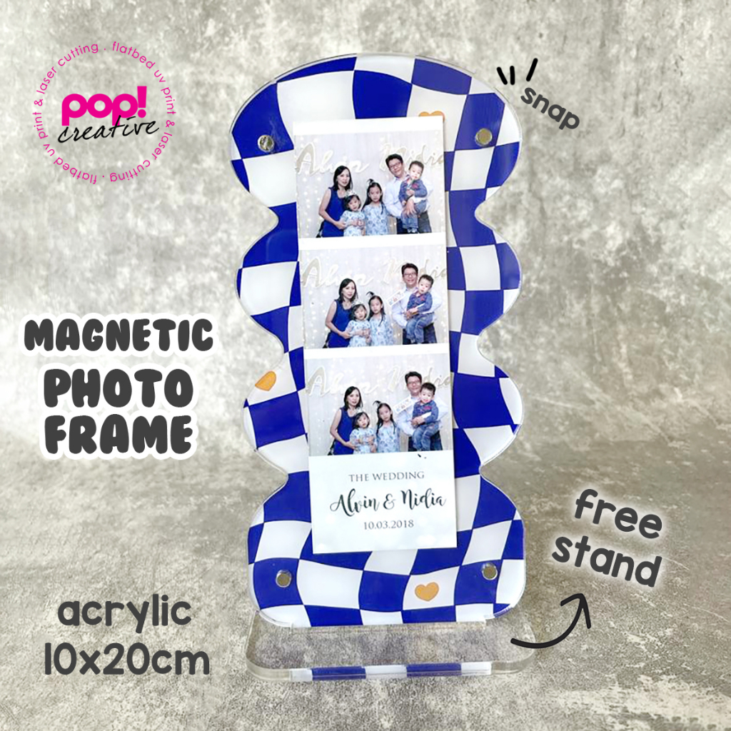Photo Frame Acrylic for Photobooth/Photobox Frame Photostrip Magnet Akrilik Pigura Photobooth Magnet