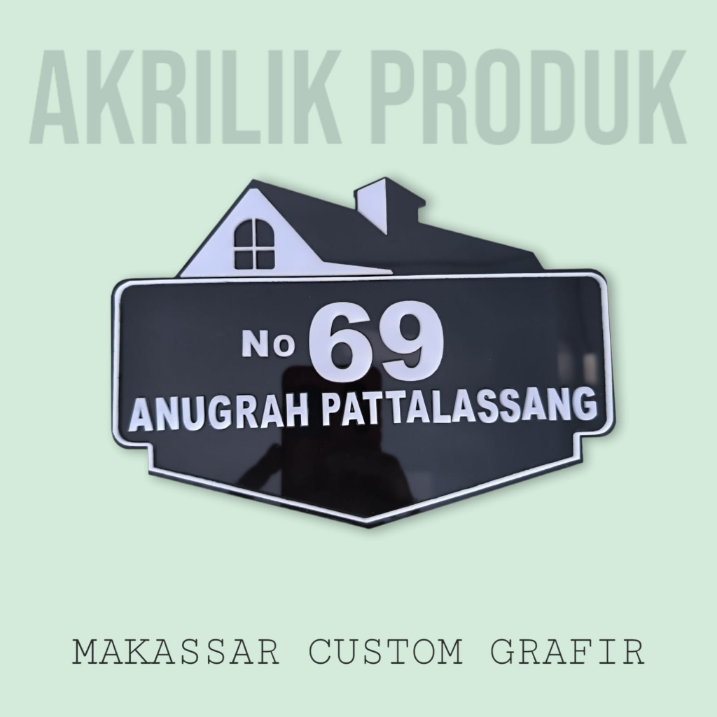 PAPAN NOMOR RUMAH AKRILIK | PLAT NOMOR RUMAH AKRILIK
