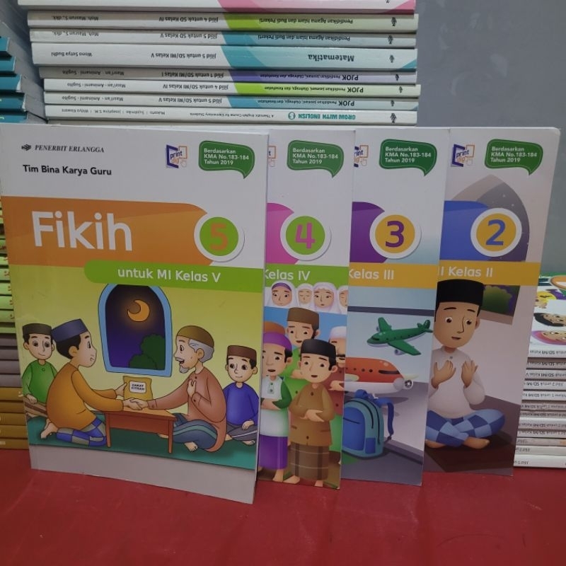 BUKU BEKAS ERLANGGA - FIKIH KELAS 1/2/3/4/5/6 SD