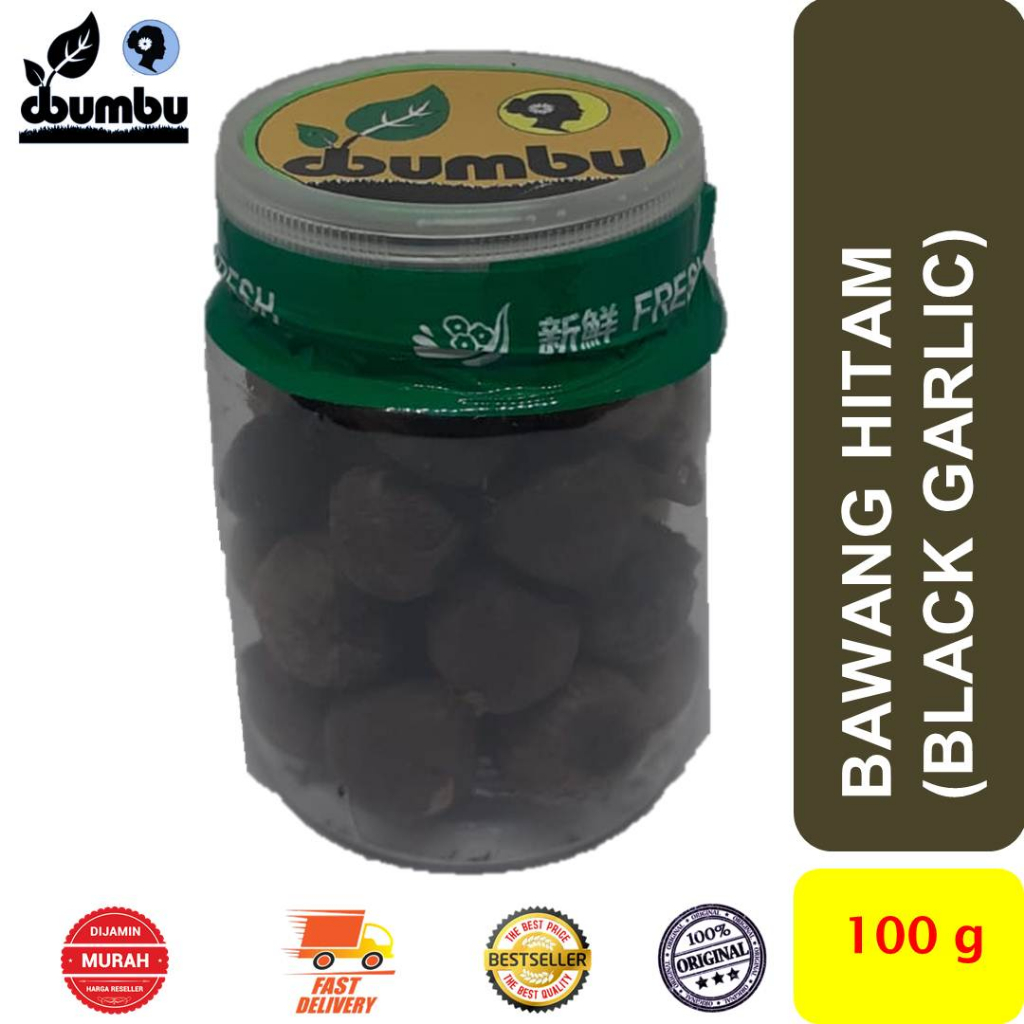 

Bawang Putih Tunggal Hitam / Black Garlic kemasan 100 gram