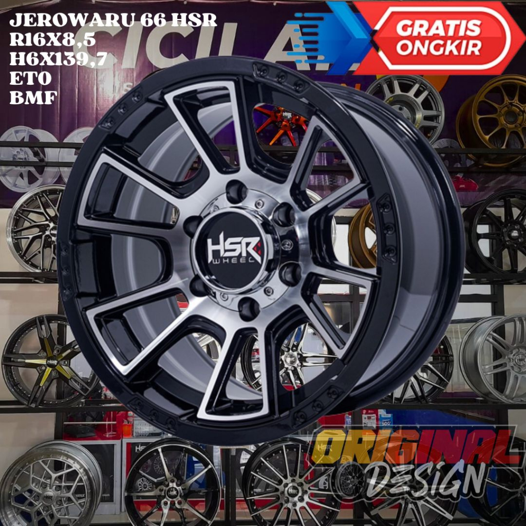 Velg Mobil Ring 16 HSR JEROWARU R16 Untuk STRADA TERRANO RANGER PANTHER
