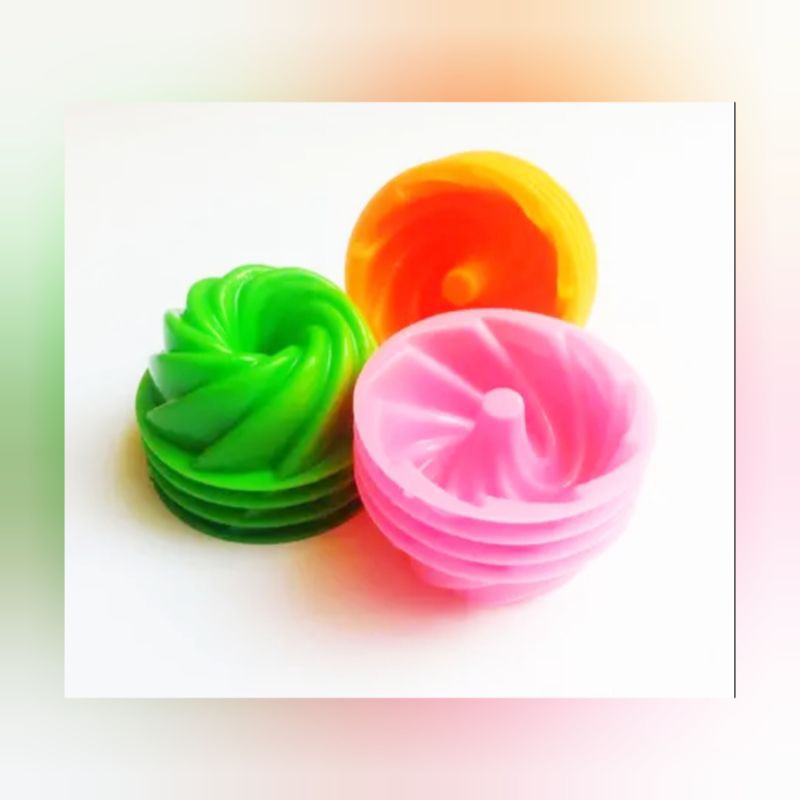 12 pcs ceta kue twister/cetakan puding twister