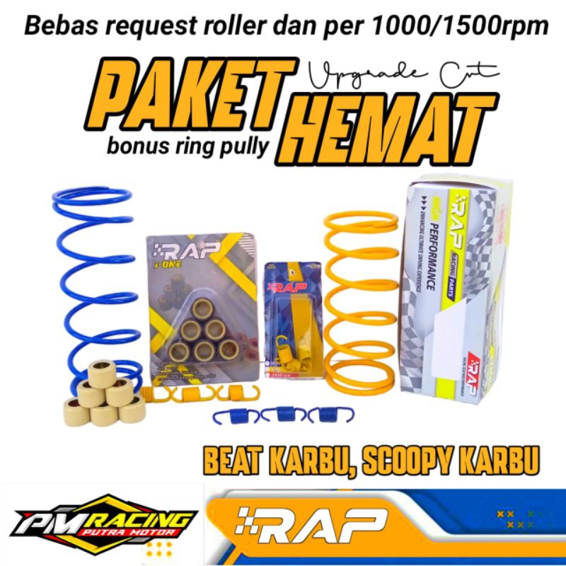 PAKET UPGRADE CVT BEAT KARBU, SCOOPY KARBU