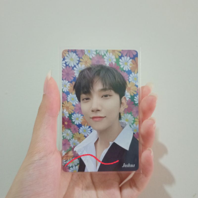 PC Photocard Kpop Joshua Seventeen HMV Thanks Your Choice