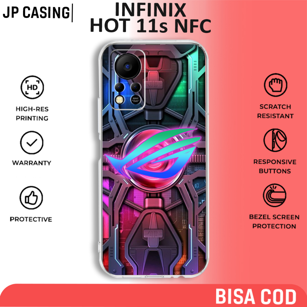 Case Infinix Hot 11s Nfc Terbaru rog 04 Casing Hot 11s Nfc Clearcase Softcase Bening Terlaris JpCase