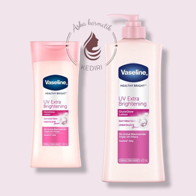 VASELINE EXTRA BRIGHTENING BODY LOTION 200ml 400ml pump