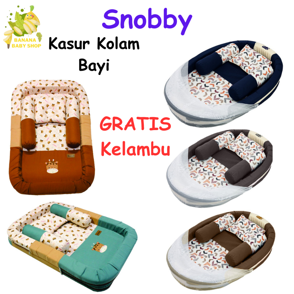 Snobby Kasur Bayi Free Kelambu Twiza & Artsy series - Kasur kolam bayi & anak