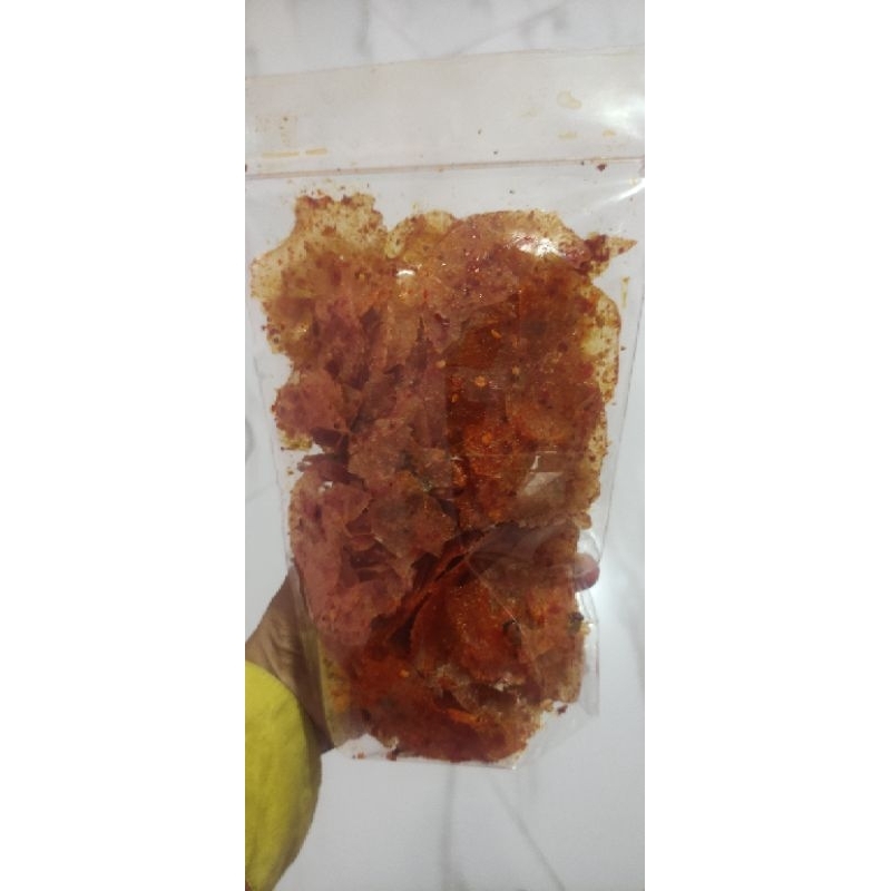 

keripik kaca kripik beling kripca pedas daun jeruk paket 5pcs