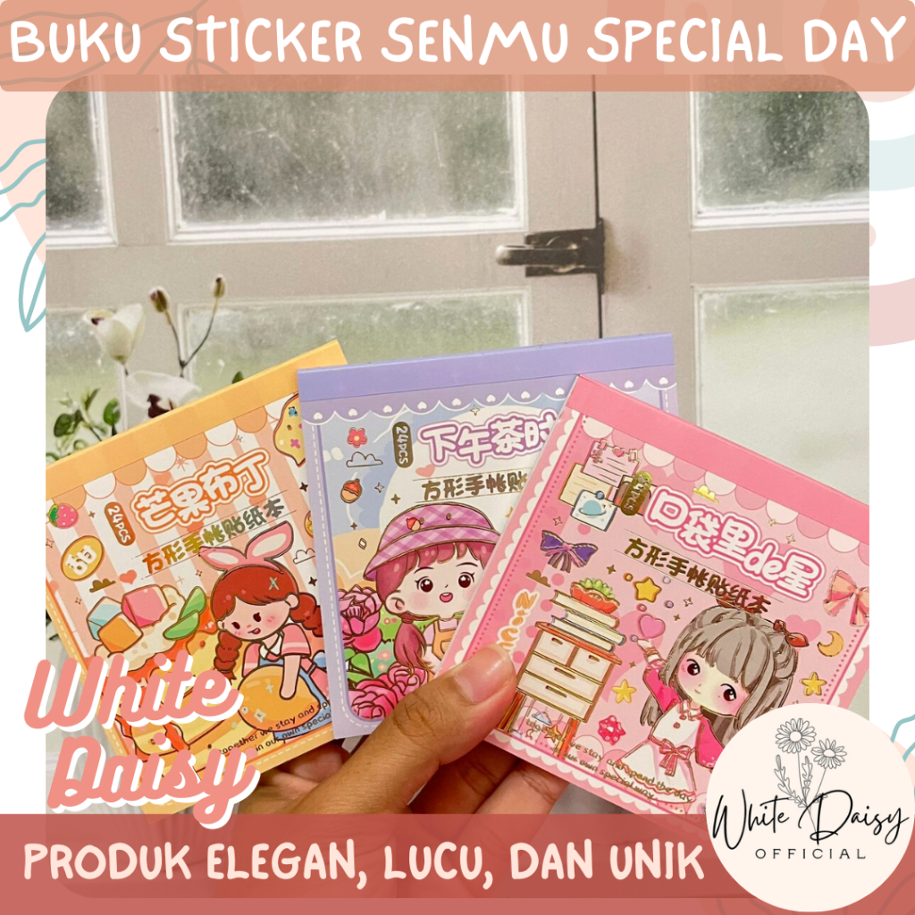 

Buku sticker senmu special day premium set hadiah gift lucu unik imut