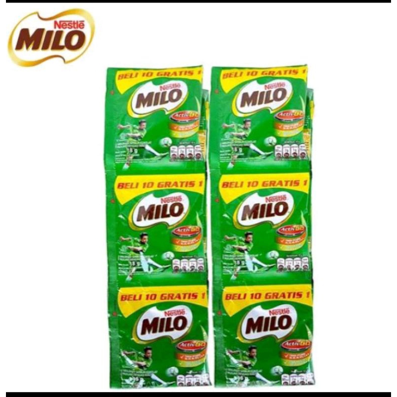 

milo 1 renteng isi 11pcs 22gr