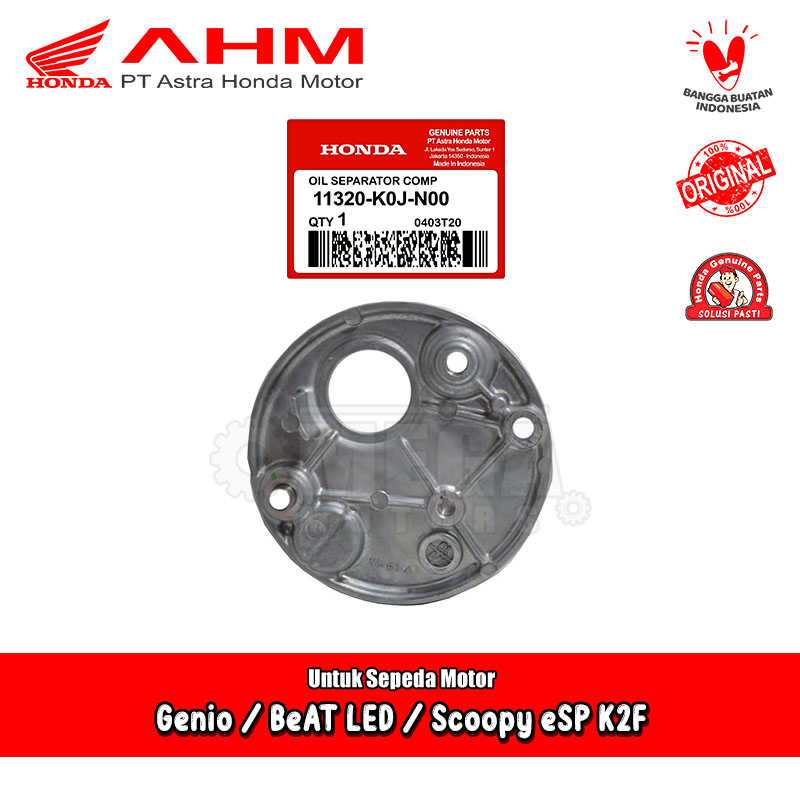 Oil Separator Comp Tutup Pompa Oli Honda Genio BeAT Deluxe LED Scoopy K2F Original AHM 11320-K0J-N00
