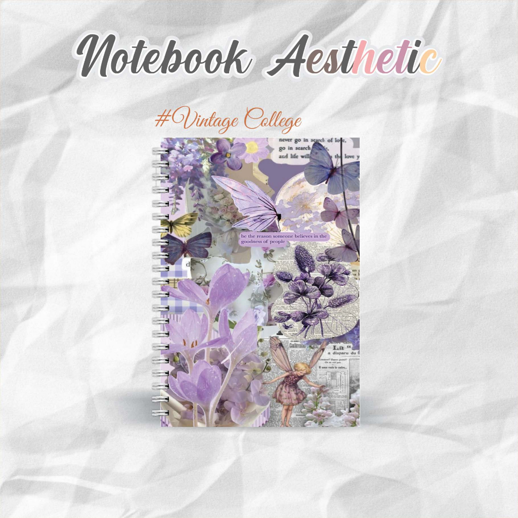 

NOTEBOOK A5 VINTAGE COLLEGE CATATAN/JURNAL BOOKPAPER GRID/KOTAK2#DOTTED/TITIK2#BLANK/POLOS