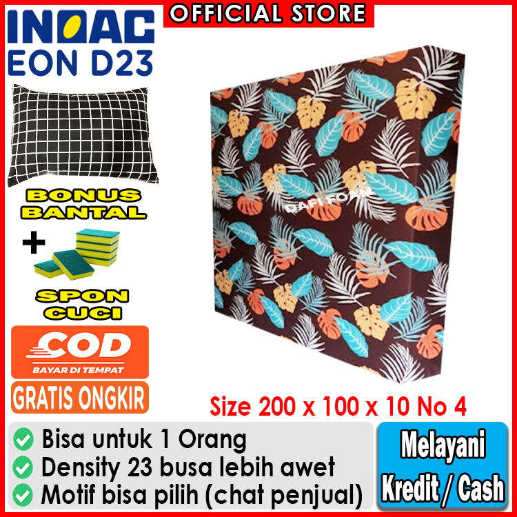 Kasur busa Inoac 200x100x10 Single busa Inoac EON D23 original gratis bantal Inoac / kasur lantai ka
