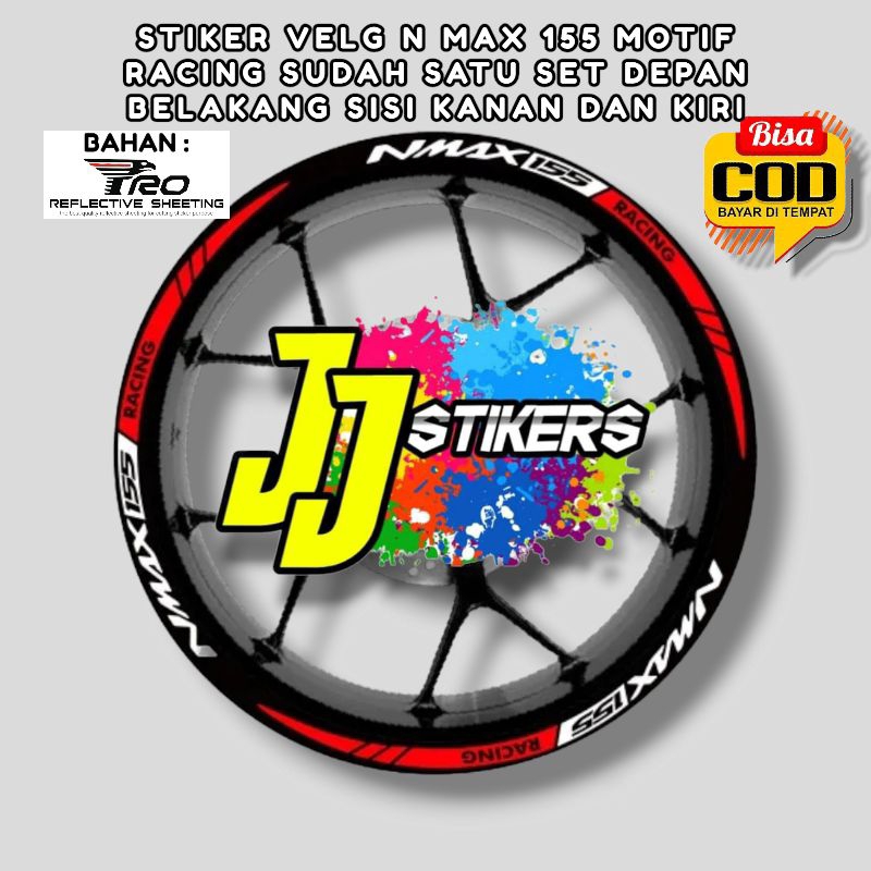Stiker Vleg NMAX Sticker Variasi Lis Velk Modifikasi