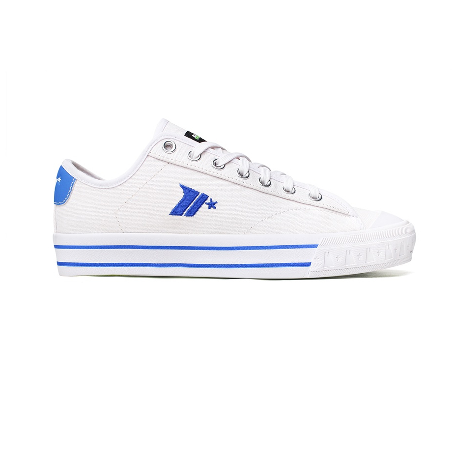 Mavelin Nitro Low White Blue - Sepatu Sneakers Casual Pria Wanita