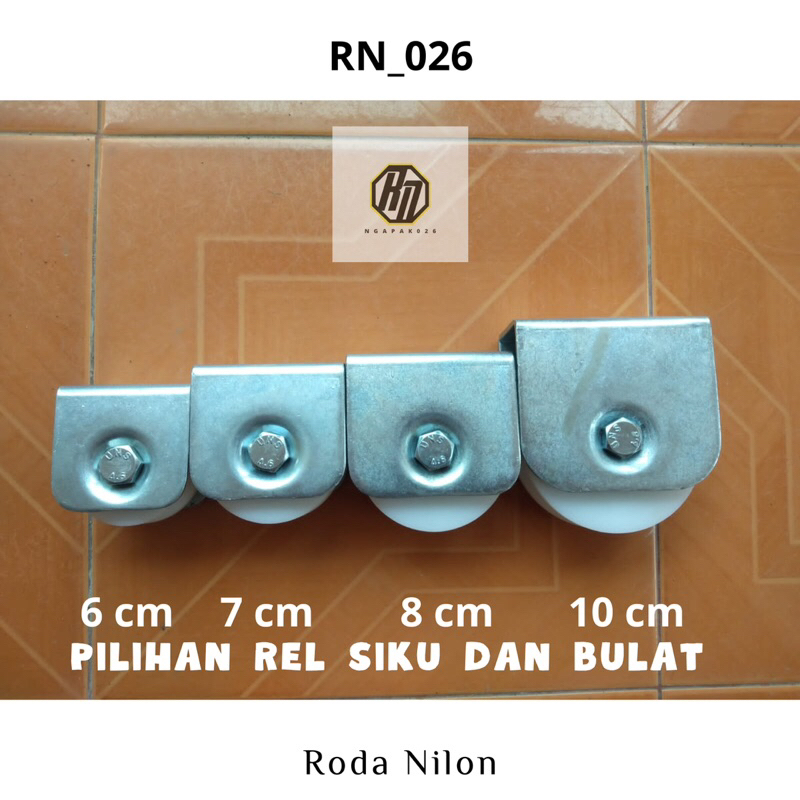 RODA PAGAR NILON RODA PINTU GERBANG (BEARING BARU) RODA NILON PAGAR BESI STAINLESS DORONG LIPAT