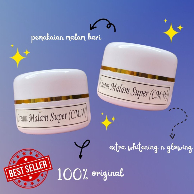 Cream Malam Super Whitening Ipung Skincare