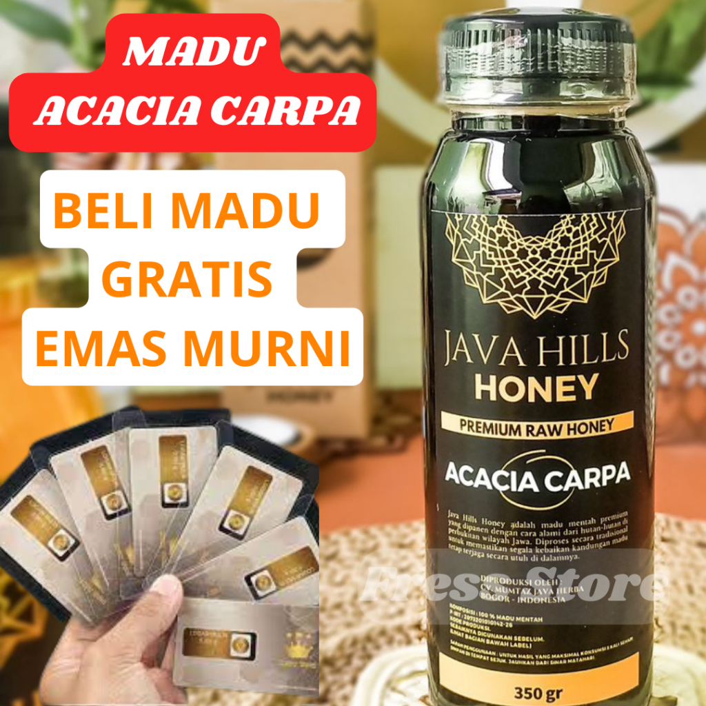 

Madu asli 100% Nektar akasia ACACIA Madu Mentah Premium Raw Honey Alami Obat Herbal Diet 350 Gram