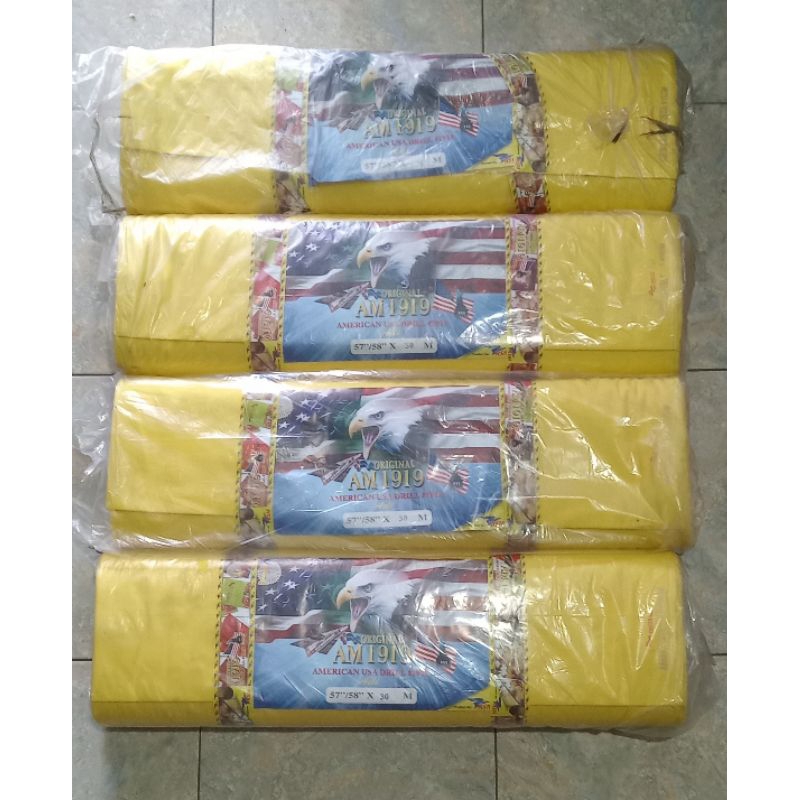 Kain AMERICAN DRILL 1919 ORIGINAL KUNING