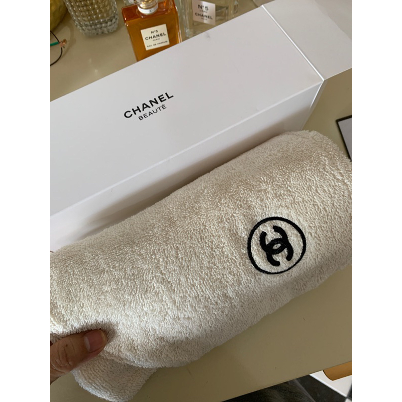 Anduk handuk kepala towel chanel vip gift original asli