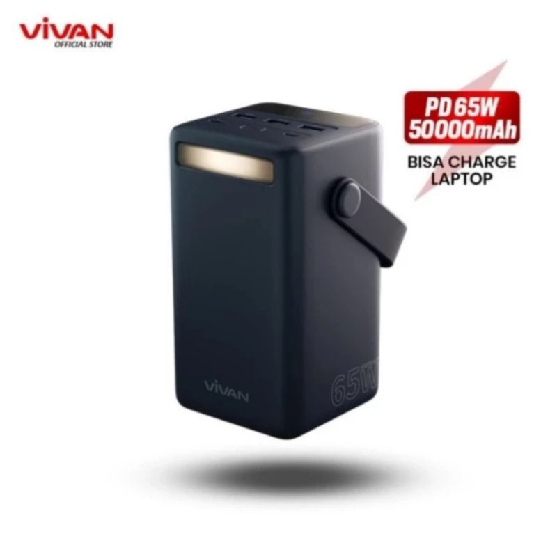 Power Bank Vivan VPB-B50 50000Mah Powerbank Fastcharging PD 65W 50000 mah