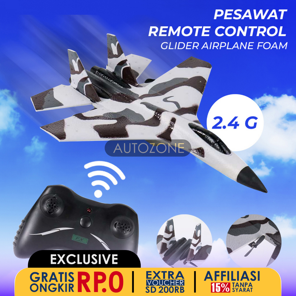 FEI XIONG Pesawat Remote Control Glider Airplane Foam 2.4G RC - FX-820