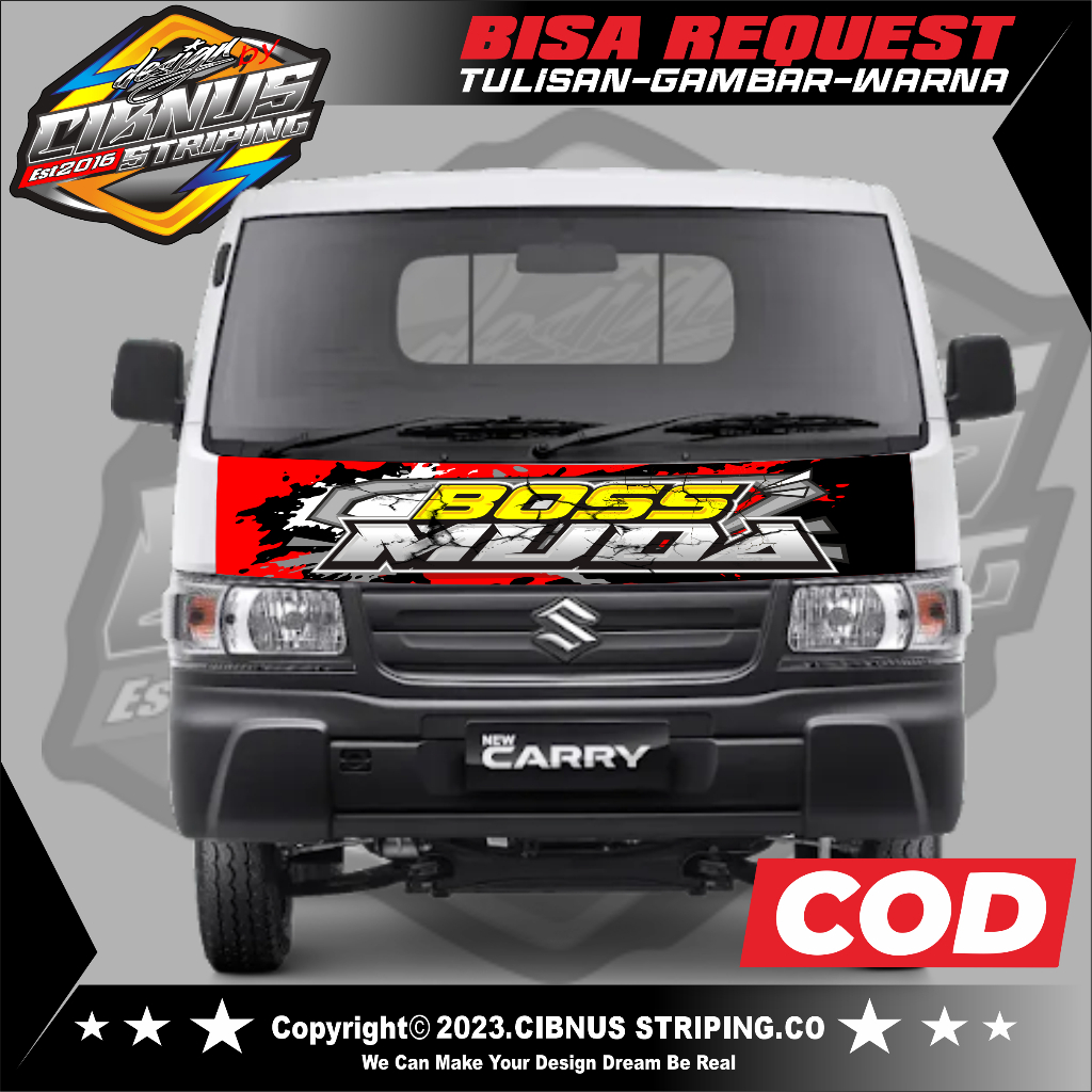 Decal Sticker Cabin PickUp New Carry.Bisa COD