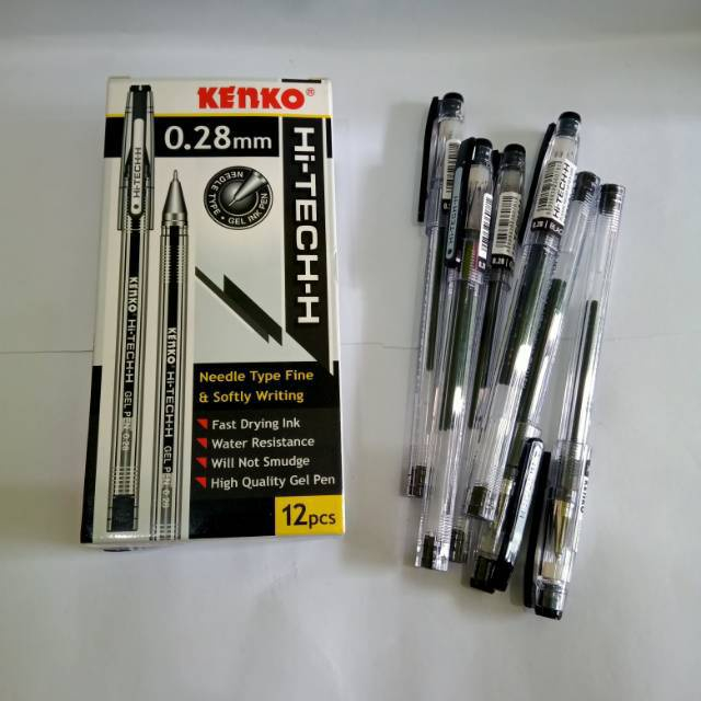 

Pulpen Hitech Merk Kenko Warna Hitam Dan Biru 0,28