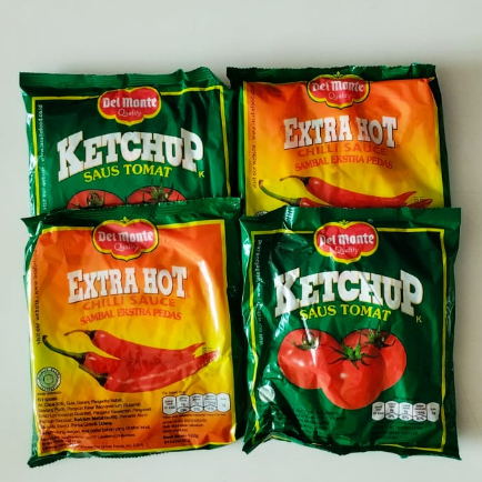 

Saus Extra Hot/Saus Tomat Del Monte Sachet (24pcs) Tomato - Chilli