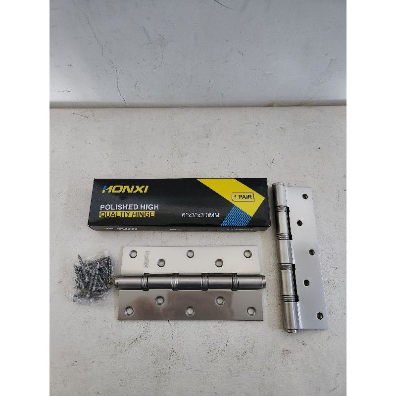 Engsel Pintu Tebal 6 inch / Engsel Besi Tebal 6" Putih