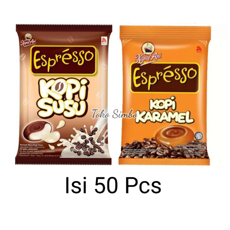 

Permen espresso kopi susu karamel bag isi 50 butir