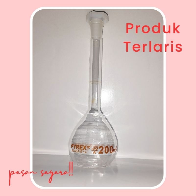 Labu ukur 200 ml Pyrex grade 'A'