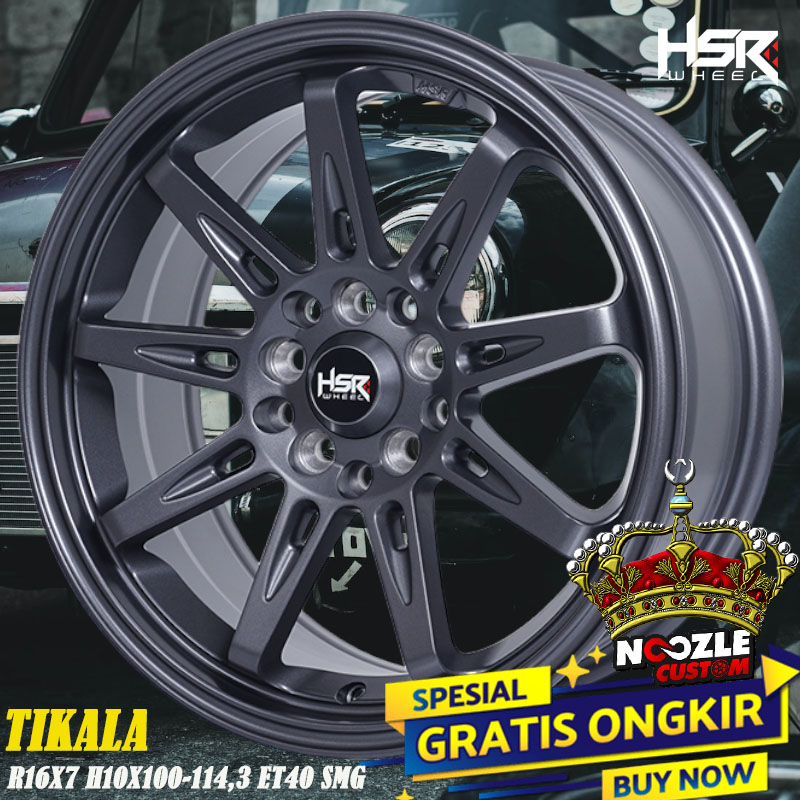 Velg Mobil HSR R16 Baut 5 Type Tikala Promo HSR ring 16 terbaru HSR