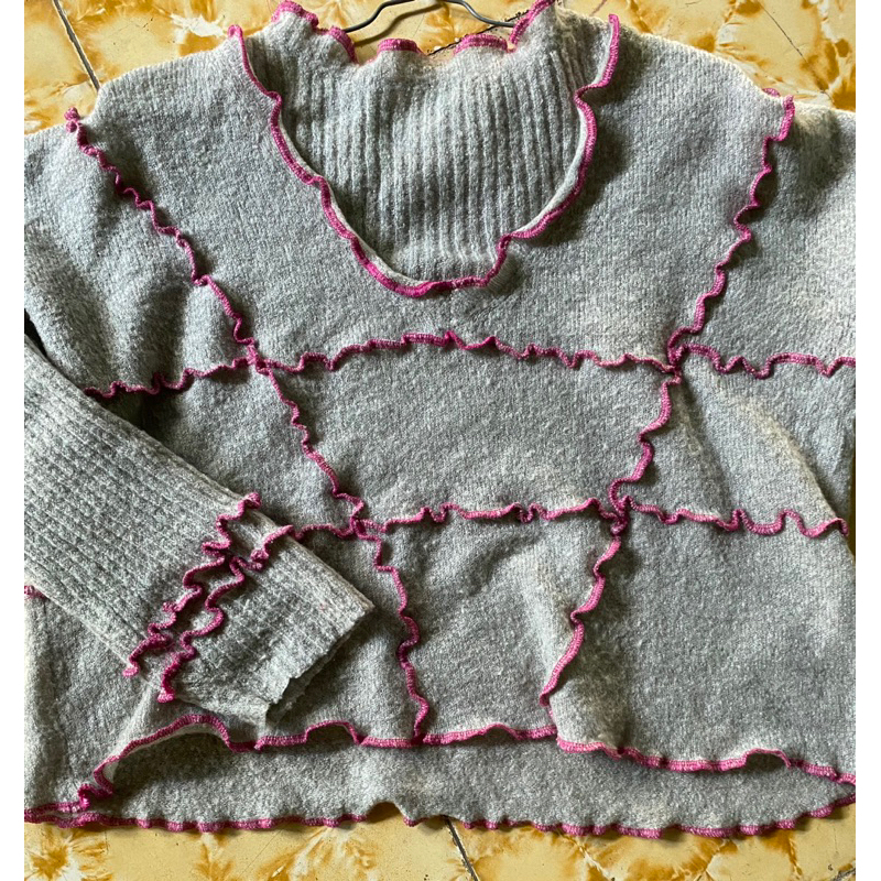 Preloved Sweater Reworked thrift