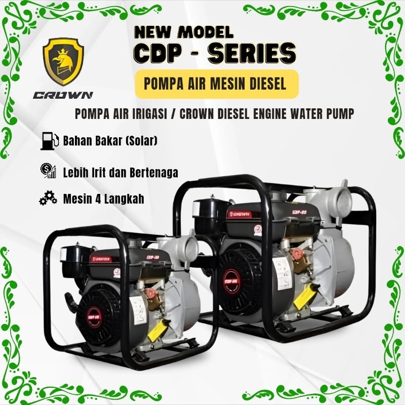 Diesel Pompa Air / Pompa Air Diesel Crown / Pompa Sawah Diesel / Pompa Air Solar / Pompa Sawah 3 Dim