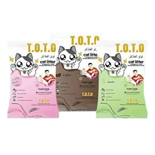 Toto 5 Liter Pasir Kucing Pasir Gumpal  Pasir Kucing Gumpal Pasir Kucing Wangi Pasir kucing Gumpal W